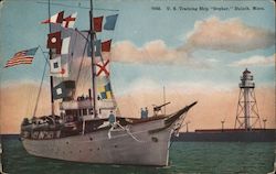 U.S. Training Ship "Gopher" Postcard