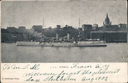 USS Albany (CL-23) Postcard