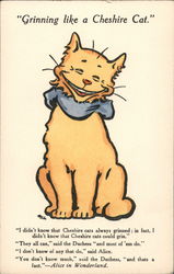Grinning like a Cheshire Cat Postcard