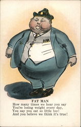 Fat Man Postcard