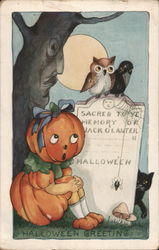 Hallowe'en Greeting Postcard
