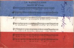 La Marseillaise - French National Anthem France Music Postcard Postcard Postcard