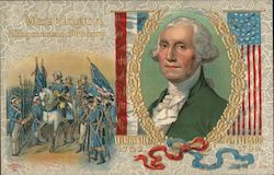 Washington Taking Command of the Army, 1732-1799 Postcard