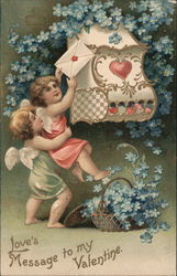 Love's Message to my Valentine Postcard
