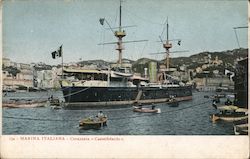 Marina Italiana -Corazzata, Castelfidaro Postcard