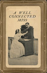 A Well Connected Miss - Office Relationship Postcard