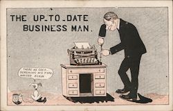 The Up-To-Date Business Man Postcard