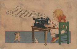 If Me You Want To Please Postcard