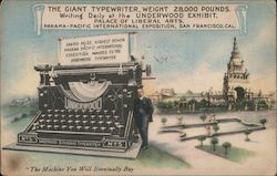 The Giant Typewriter Postcard