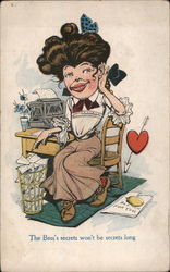 The Boss's Secrets Won't Be Secrets Long Postcard