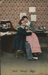 Our Busy Day Postcard