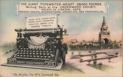 The Giant Typewriter Postcard