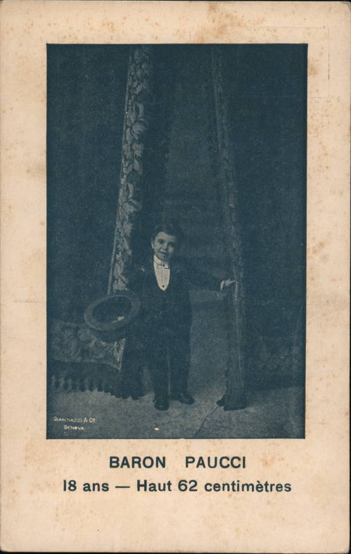 Baron Paucci, 18 Years Old, Height 62 Centimeters Little People (Dwarfs)