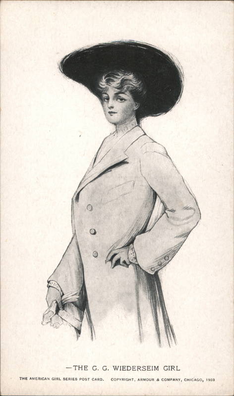 The G.G. Wiederseim Girl Artist Signed