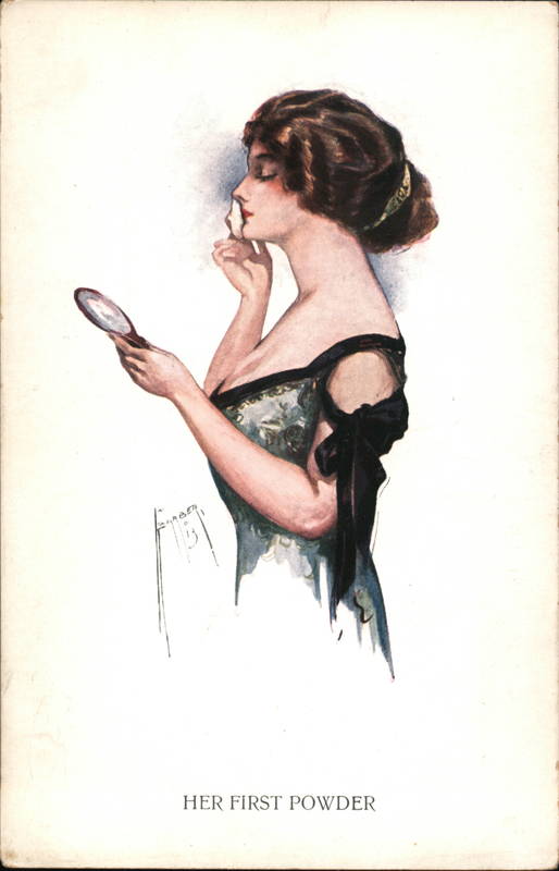 her First Powder - Woman Putting Makeup Women