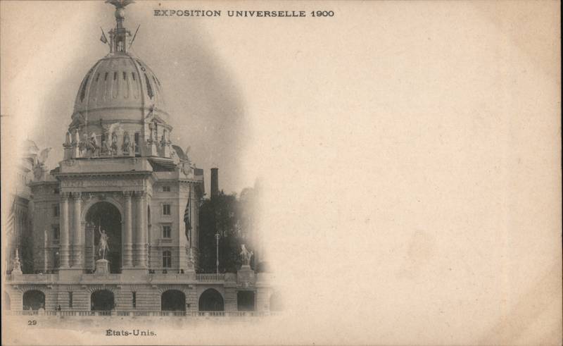 Exposition Universelle 1900 - Etats Unis 1900 Paris Exposition