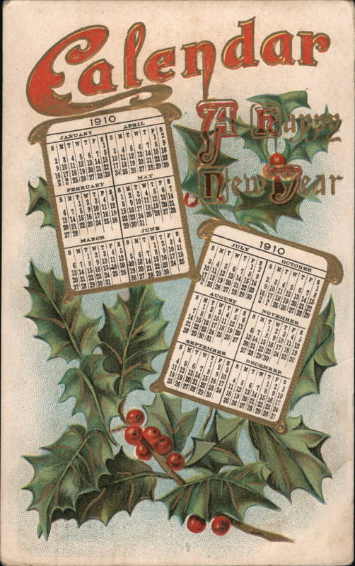 Calendar, A Happy New Year New Year's