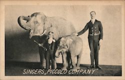 Singers, Piccolo Company, Royal Lilliputians Revue Postcard