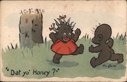 Dat Yo' Honey - Naked Children Postcard