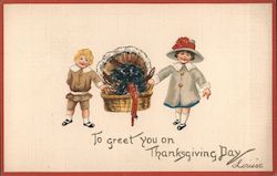 To Greet You on Thanksgiving Day Postcard