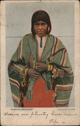 "Wanita Redbird" Native Americana Postcard Postcard Postcard