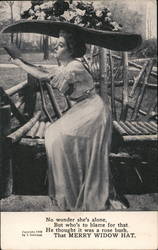 No Wonder She's Alone Postcard