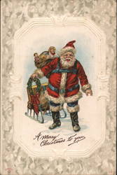 A Merry Christmas to You. Santa Claus Postcard Postcard Postcard