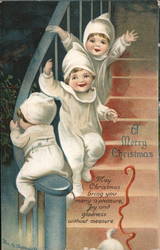 A Merry Christmas - May Christmas Bring You Many a Pleasure Postcard