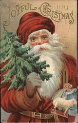 Joyful Christmas Santa Postcard