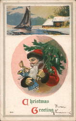 Christmas Greeting Postcard Postcard Postcard