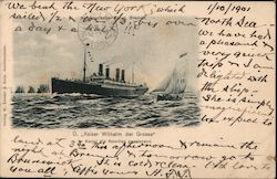 D. Kaiser Willhelm der Grosse - Cruise Ship Postcard