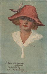 A Face With Gladness Overspread Postcard