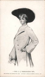 The G.G. Wiederseim Girl Postcard
