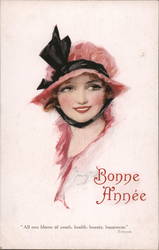 Bonne Année - All One Bloom Postcard