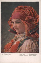 C. V. Muttich - Little Girl Postcard