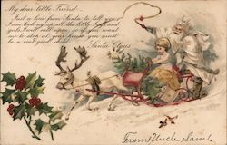 My dear Little Friend - Santa Claus Postcard