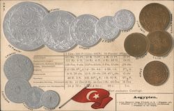 Egyptian Currency Postcard