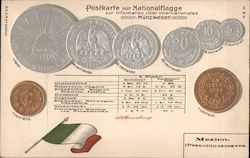 Mexican Currency Postcard