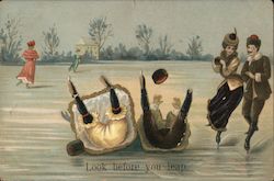Look before you leap Postcard