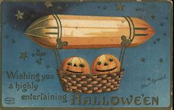 Wishing you a highly entertaining halloween Postcard Postcard Postcard