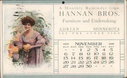 A Monthly Reminder from Hannan Bros Adrian, MN Postcard Postcard Postcard