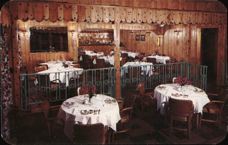 Upper Section of the Beautiful Terrace Dining Room at Pocono Gardens Lodge Cresco Pennsylvania