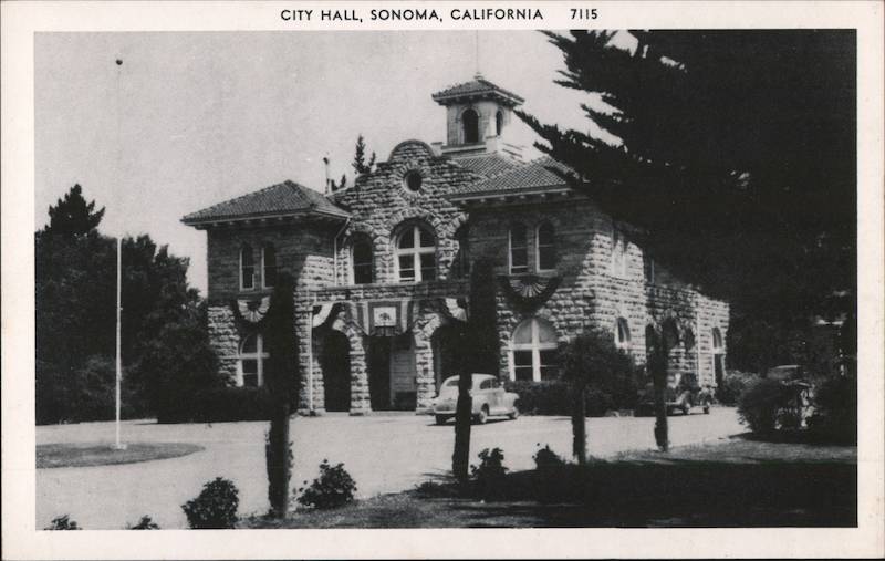 City Hall Sonoma, CA Postcard