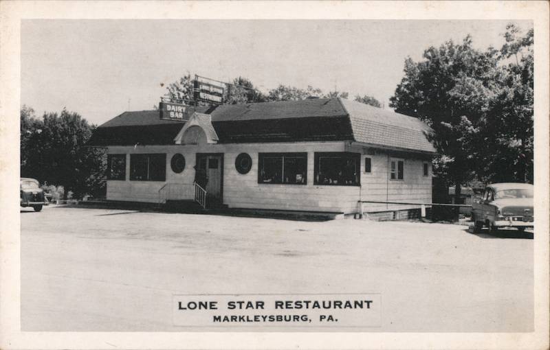 Lone Star Restaurant Markleysburg, PA Postcard