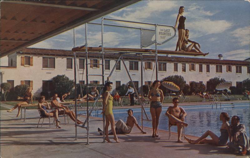 Swimming Pool at the Hotel Last Frontier Las Vegas Nevada