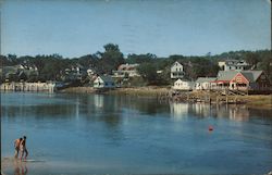 Scene Along the Ogunquit River Maine Postcard Postcard Postcard