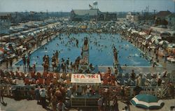 Casino Pool, New Jersey's finest salt water pool Seaside Heights, NJ Postcard Postcard Postcard