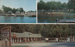 Denny's Cottages & Motel on the St Lawrence Seaway Postcard