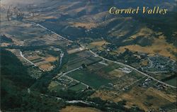 Aerial View Showing famed Carmel Valley Postcard