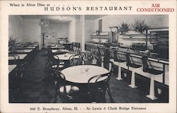 Hudson's Restaurant Alton, IL Postcard Postcard Postcard